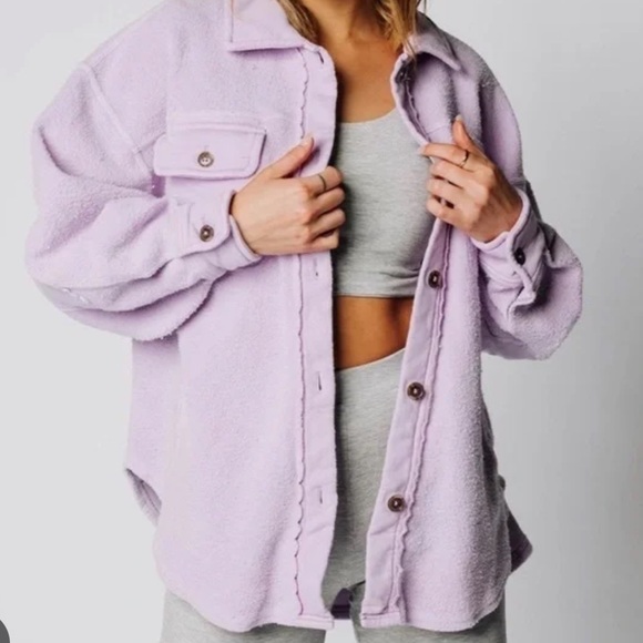 Free people ruby lavender purple shacket - Picture 5 of 10
